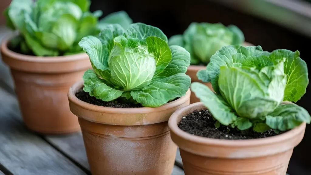 Growing cabbage in containers