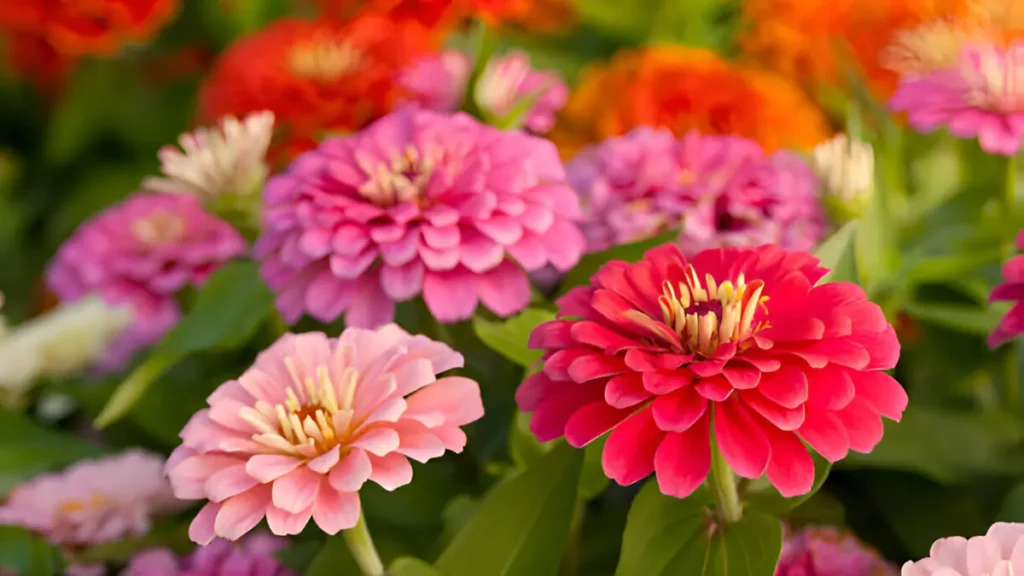 Zinnia flowers