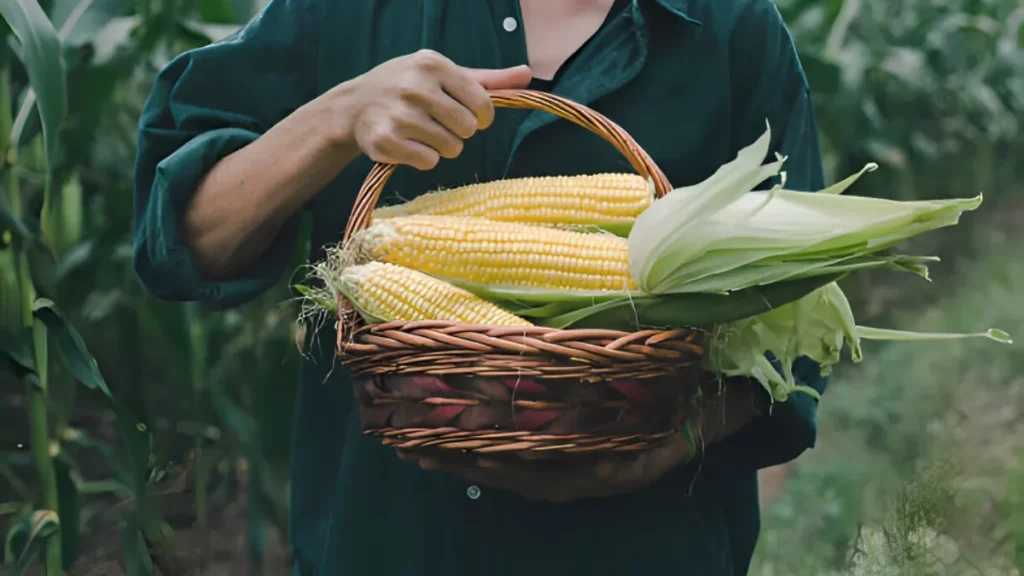 Harvest corn