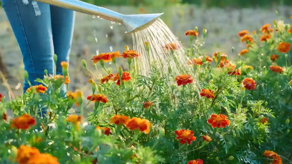 Marigold flower care