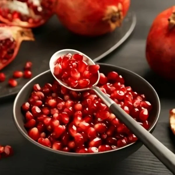 Pomegranate seeds for natural skin glow