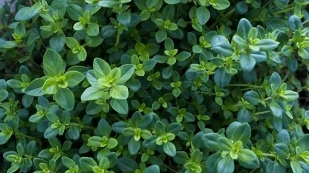 Fresh thyme herb showing health benefits of thyme