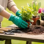 Person gardening to reduce stress and improve health