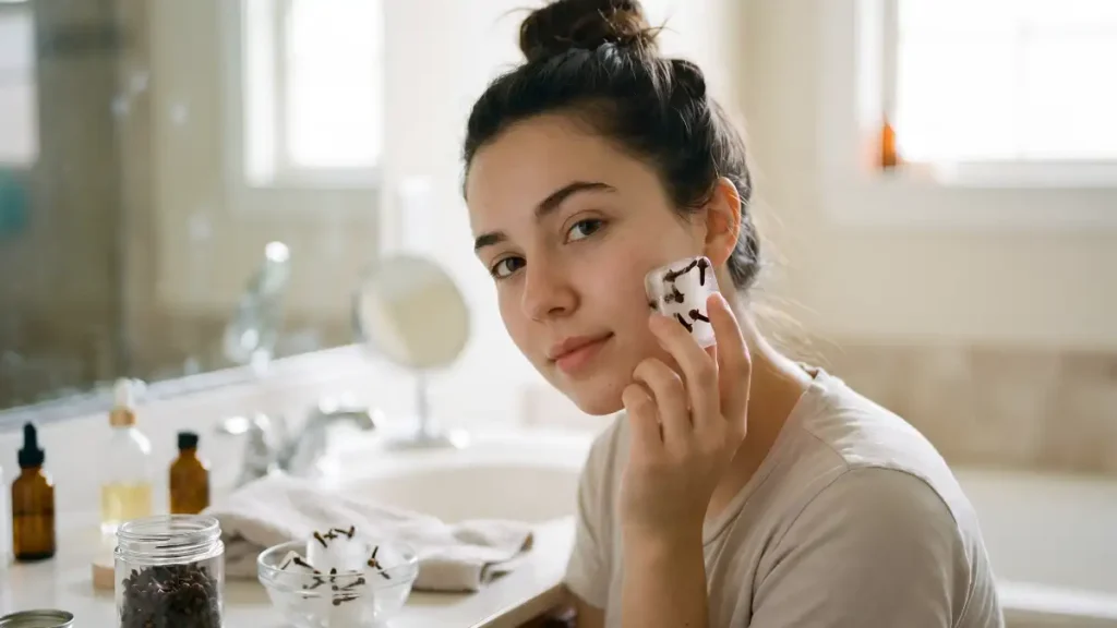 Clove Ice Cubes for Skin
