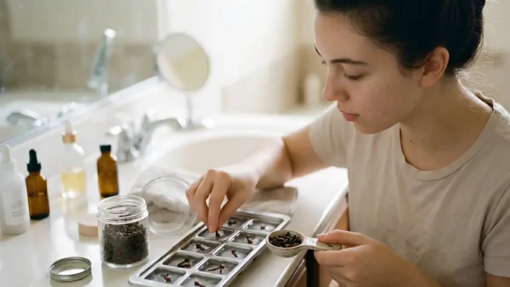 Clove ice cubes recipe