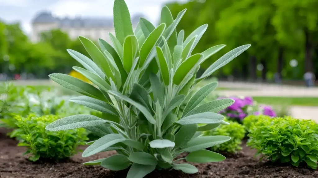 Growing sage