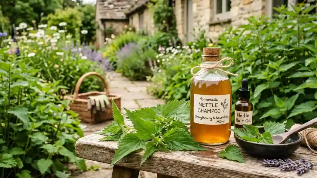 Homemade nettle shampoo