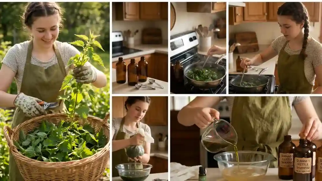 Homemade nettle shampoo recipe