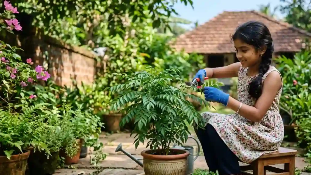 How to prune curry leaf plant