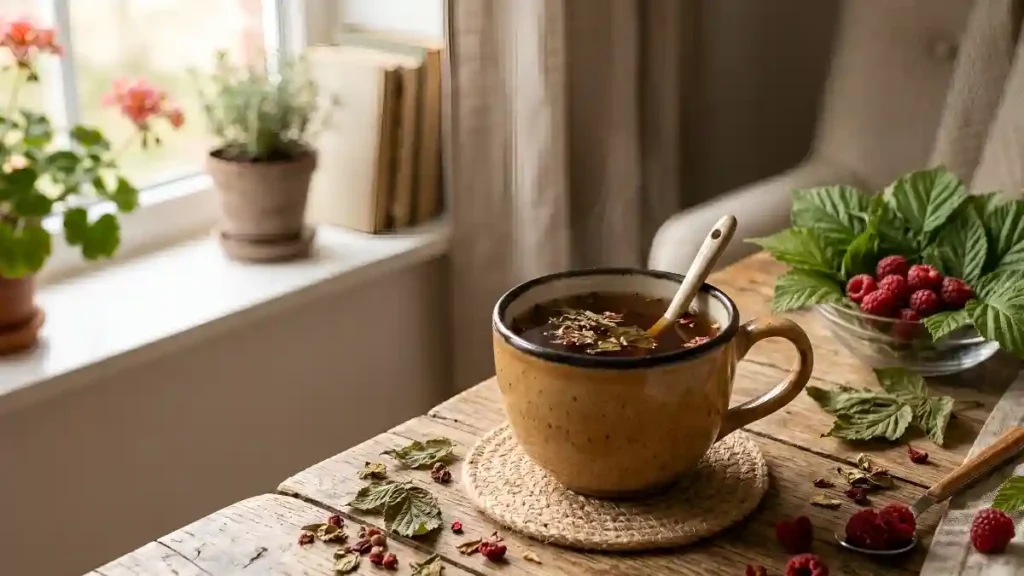 Raspberry leaf tea