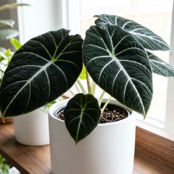 Alocasia reginula 'Black Velvet'
