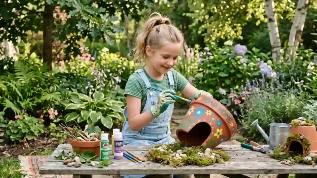 DIY toad house for garden