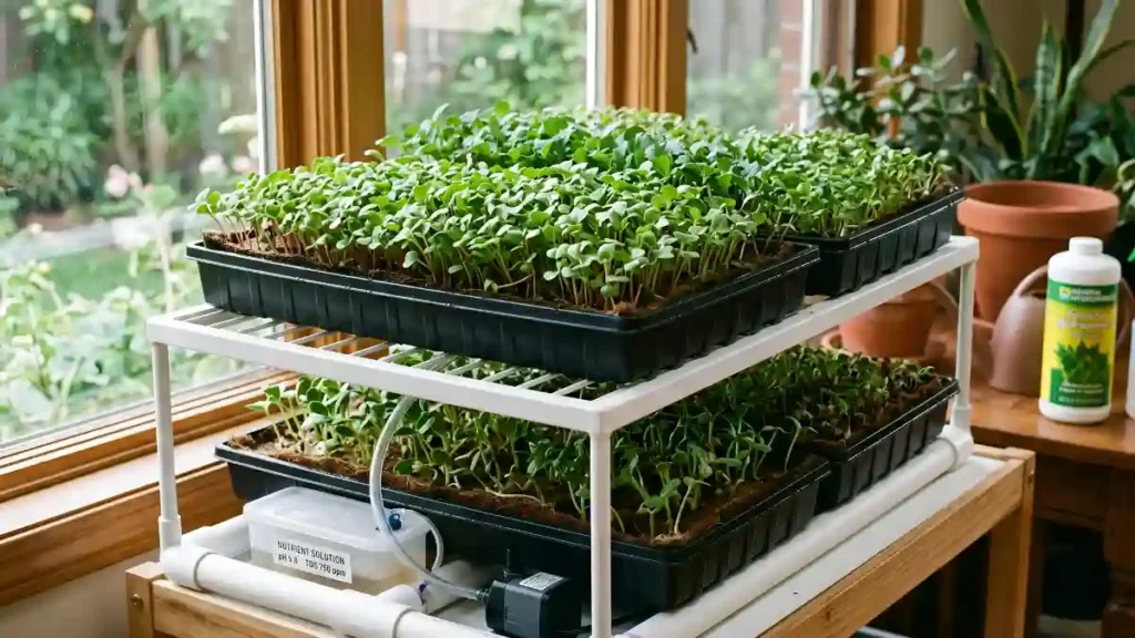How to grow microgreens hydroponically