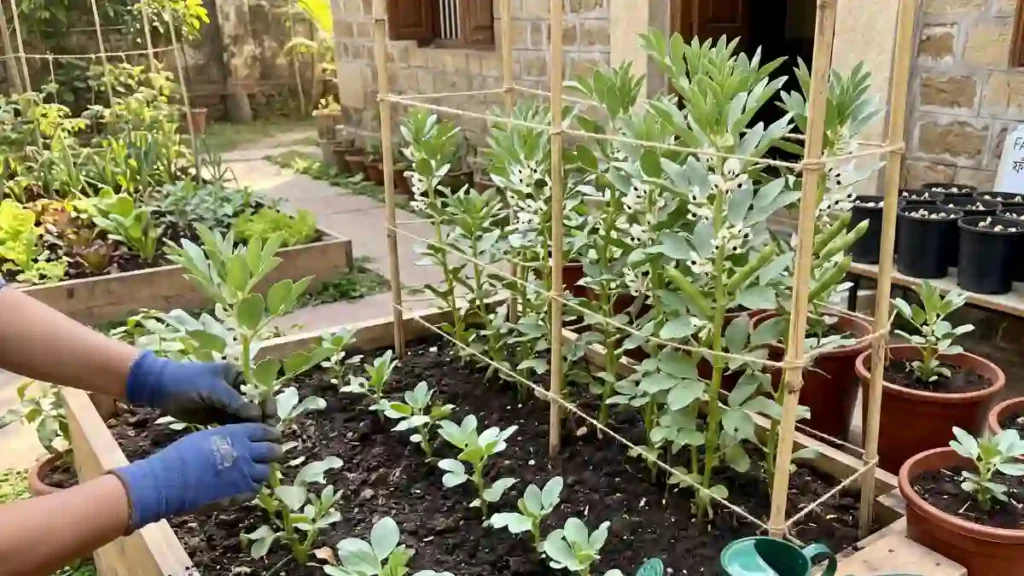 Growing fava beans at home 