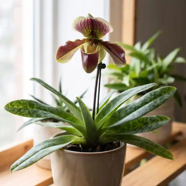 Paphiopedilum (Lady's slipper orchid)