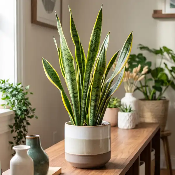 Snake plant (Dracaena trifasciata)