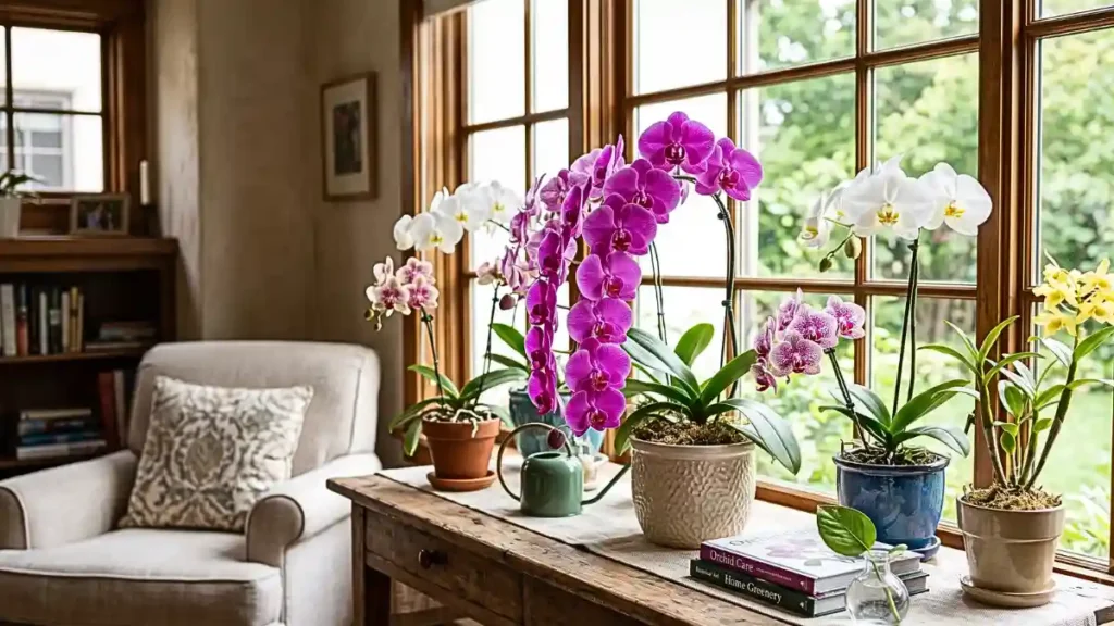 Different types of orchids