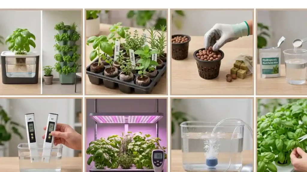 How to grow hydroponic herbs 